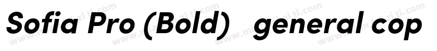 Sofia Pro (Bold)   general copy字体转换